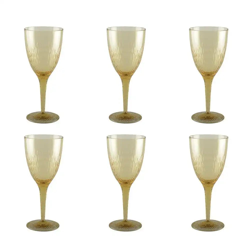 Acrylgelbe Weingläser - Los 6 - HomeDesign Knaus