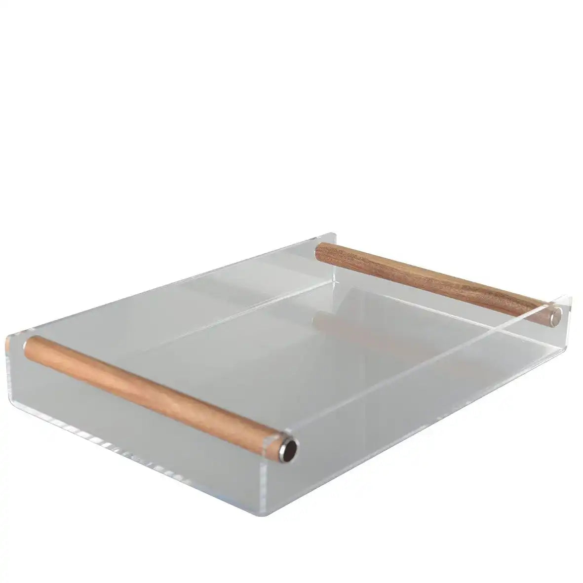 Acrylschale mit Holzgriffen - HomeDesign Knaus