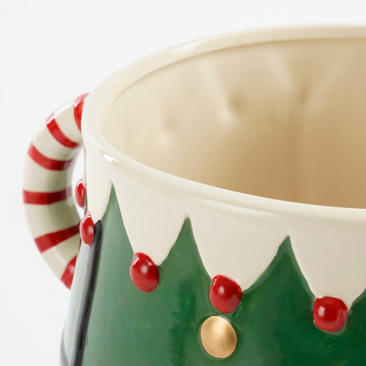 Lustiger Blumentopf Weihnachten – L28 x B19 x H17 cm – Dolomit – Grün