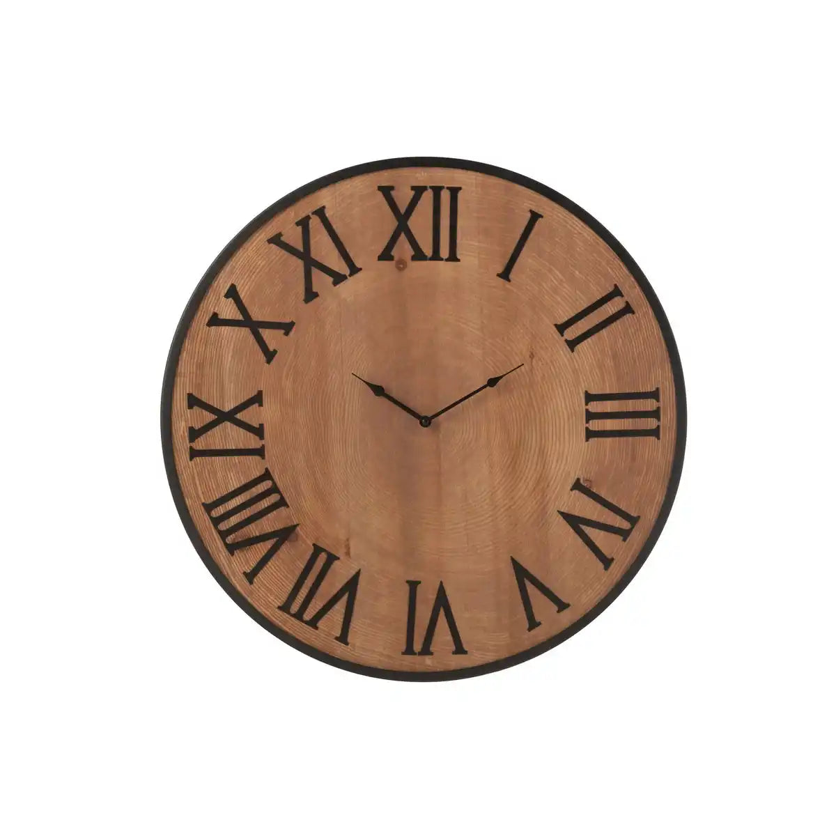 J -Line KLOK NUE - MDF/Iron - Natural - groß - Ø 60 cm