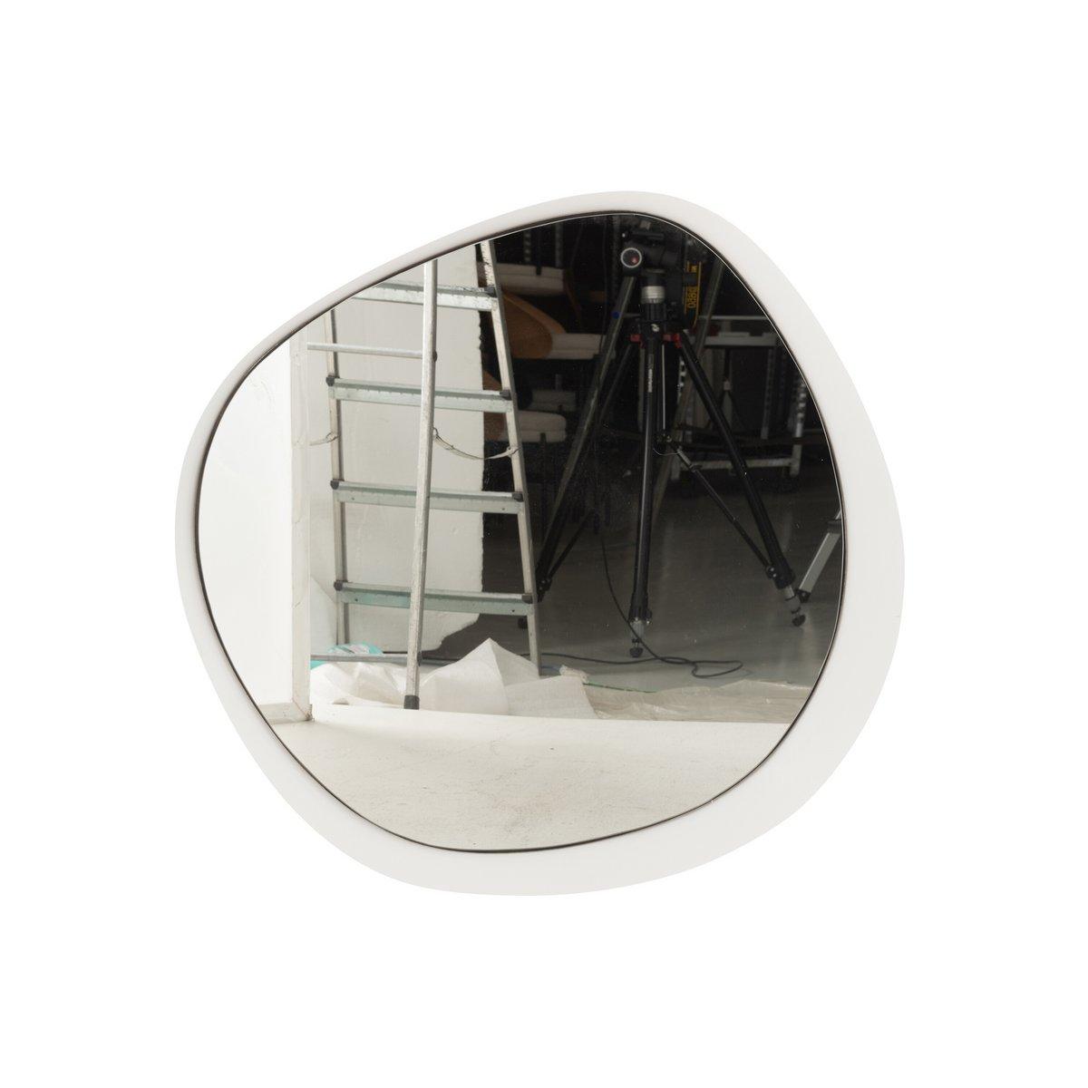 J-Line Wandspiegel Metaal/Glas Wit Large