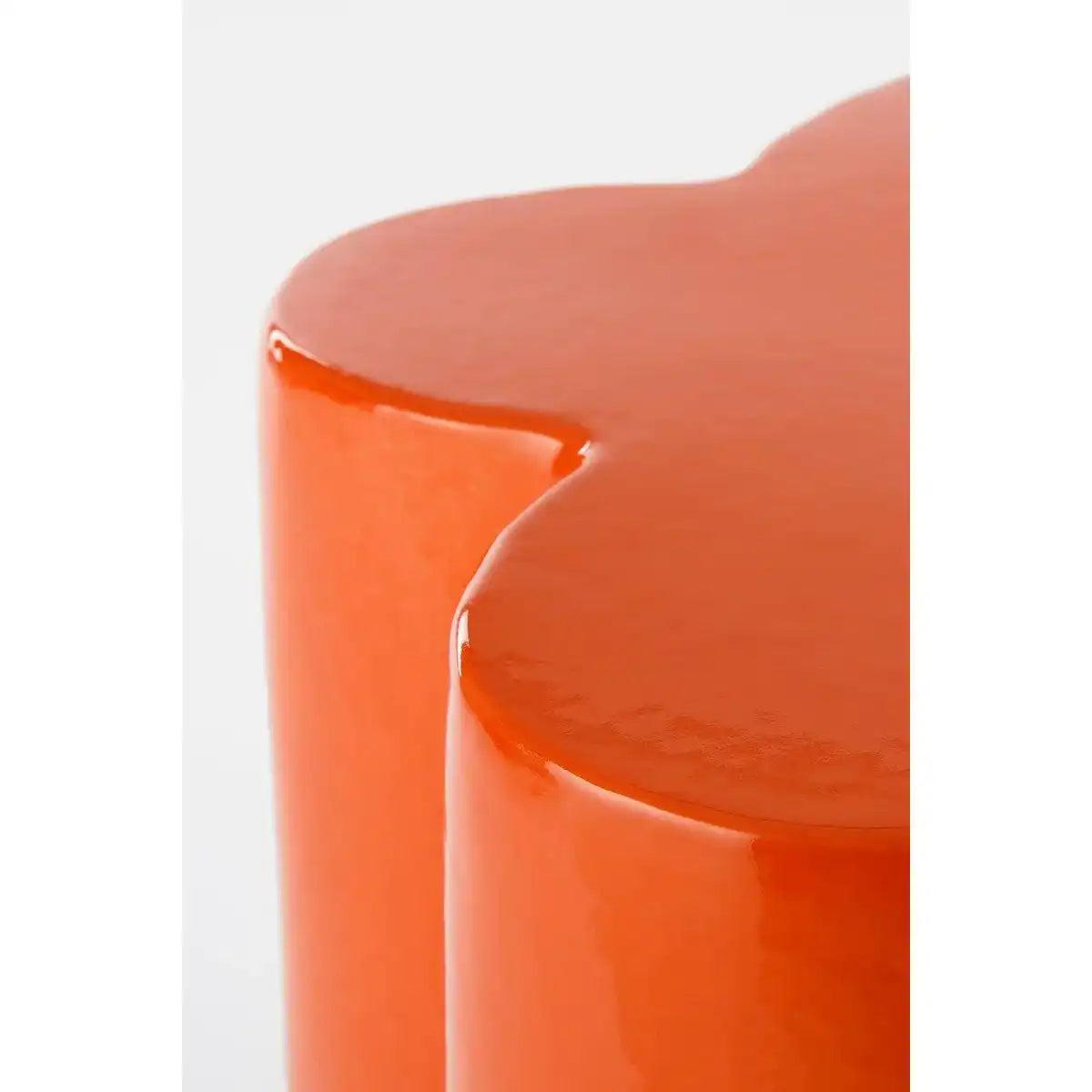 Aita Beistelltisch – H45 x Ø35 cm – Keramik – Orange - HomeDesign Knaus