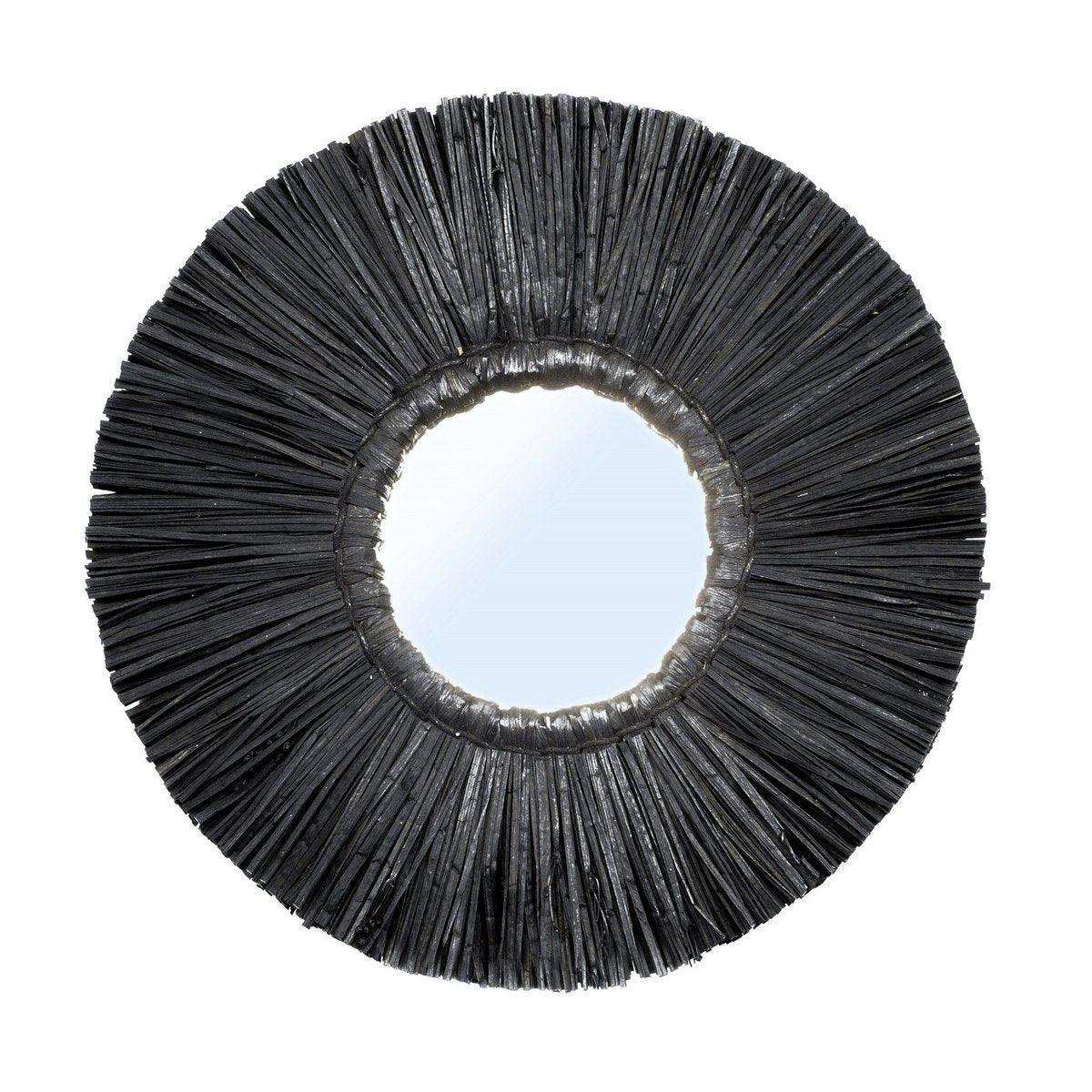 Alang Spiegel Wandspiegel Dekorationspiegel Schwarz Natur 45cm - HomeDesign Knaus