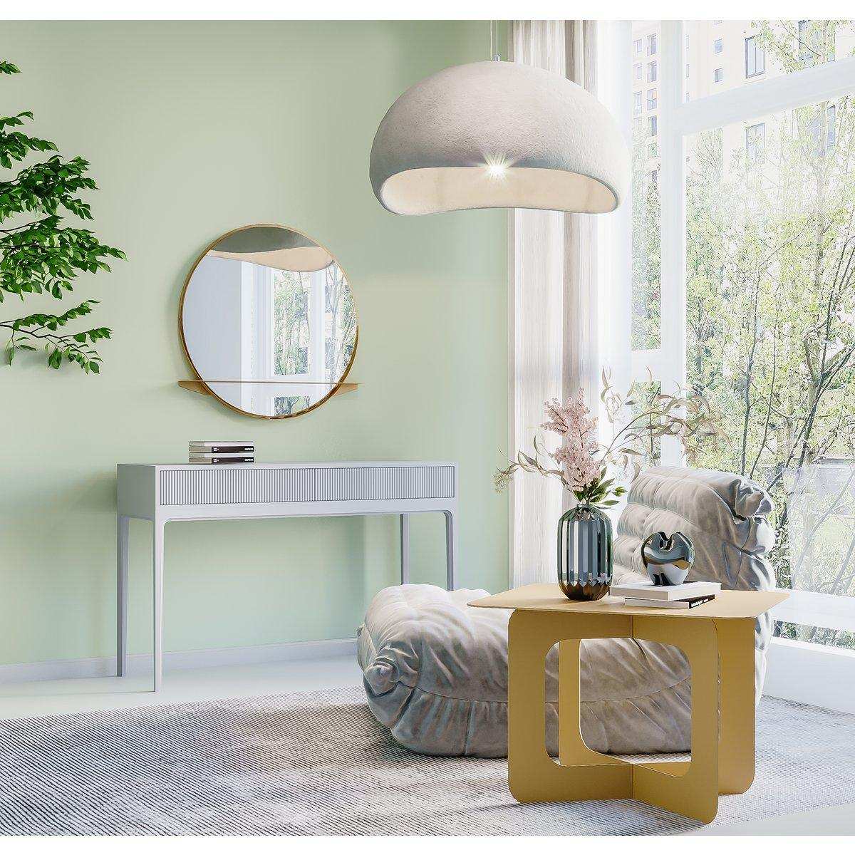 Alien Garderobenspiegel Wandspiegel mit Ablage 60 cm - HomeDesign Knaus