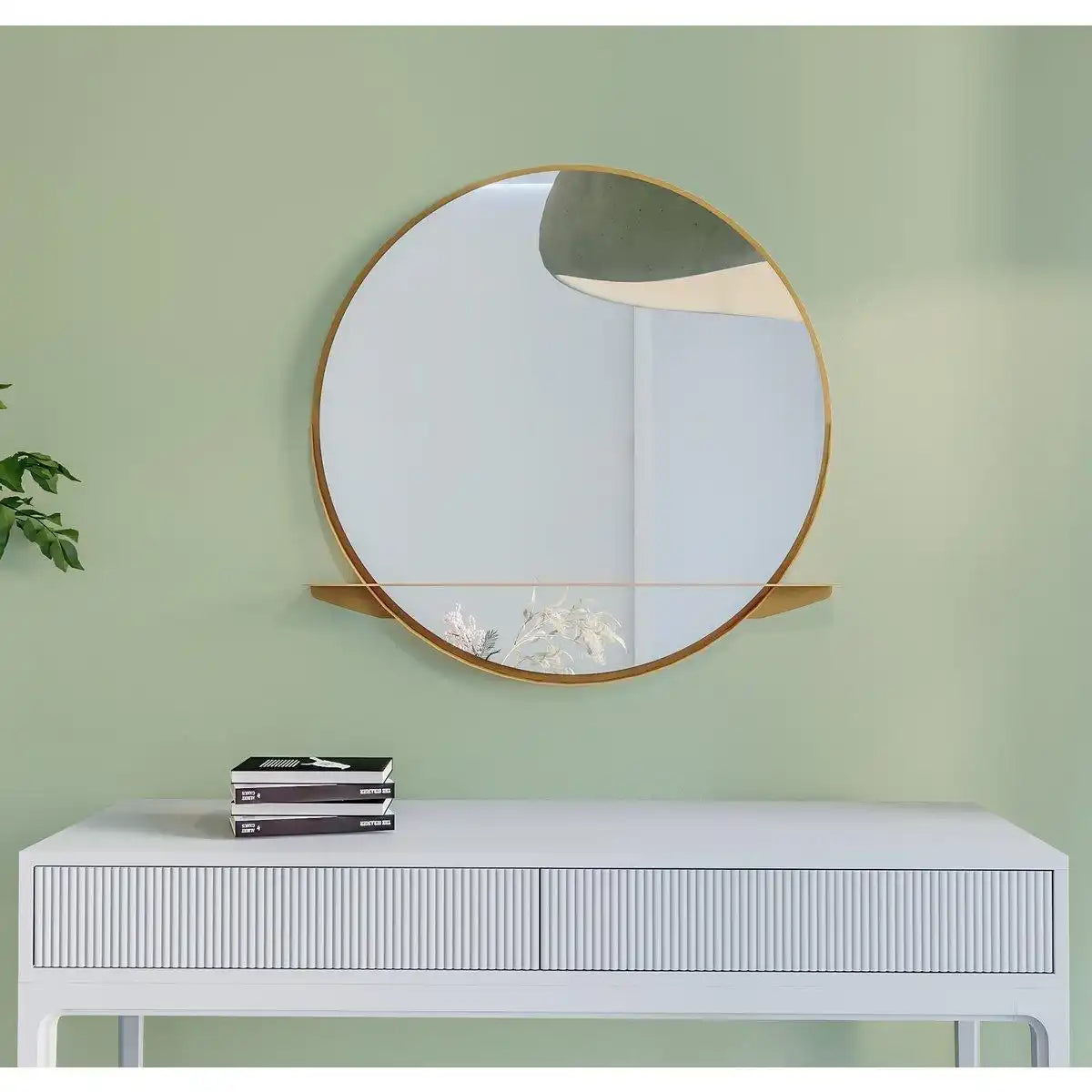 Alien Garderobenspiegel Wandspiegel mit Ablage 60 cm - HomeDesign Knaus