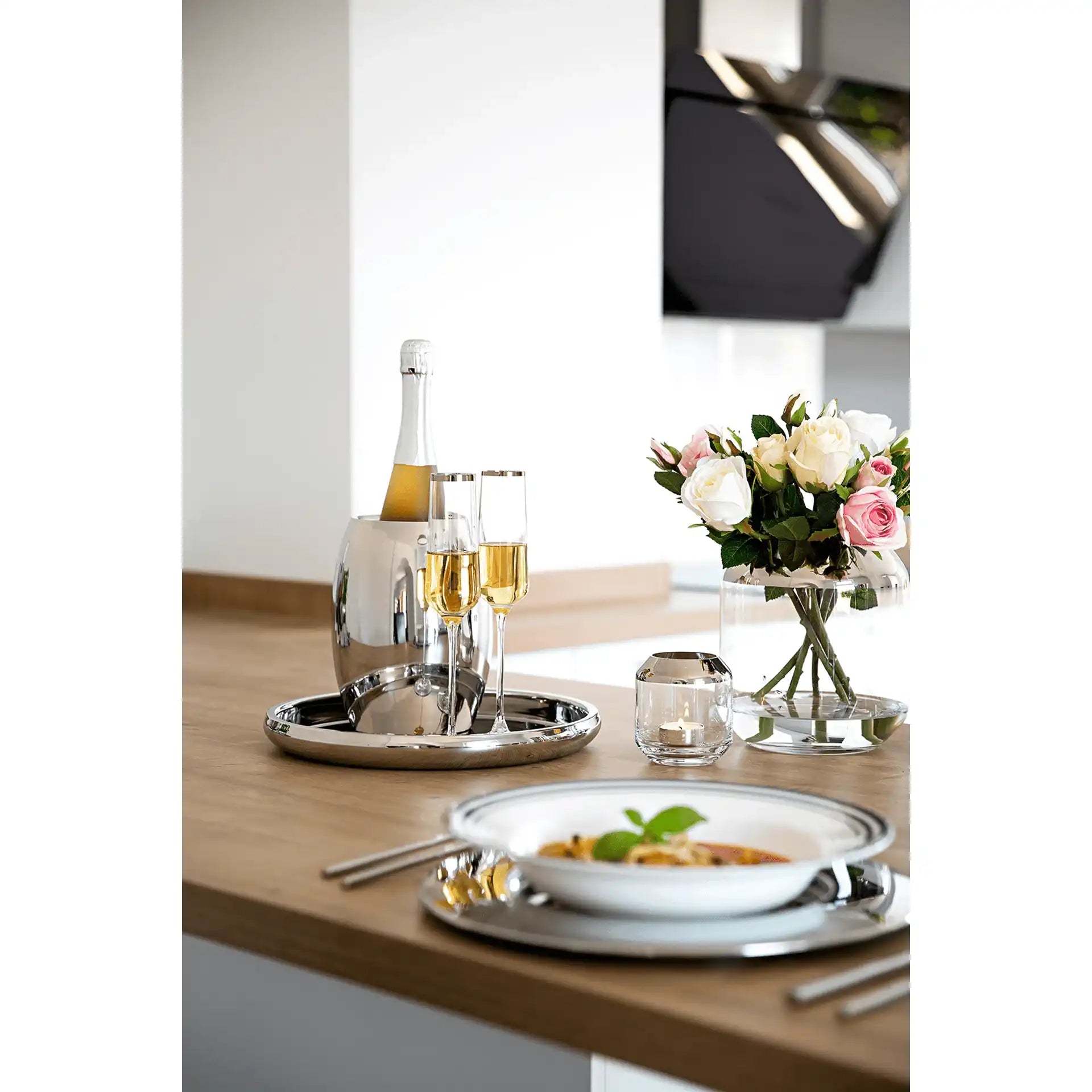 Apollo Flaschenkühler Edelstahl hochglanzpoliert doppelwandig - HomeDesign Knaus