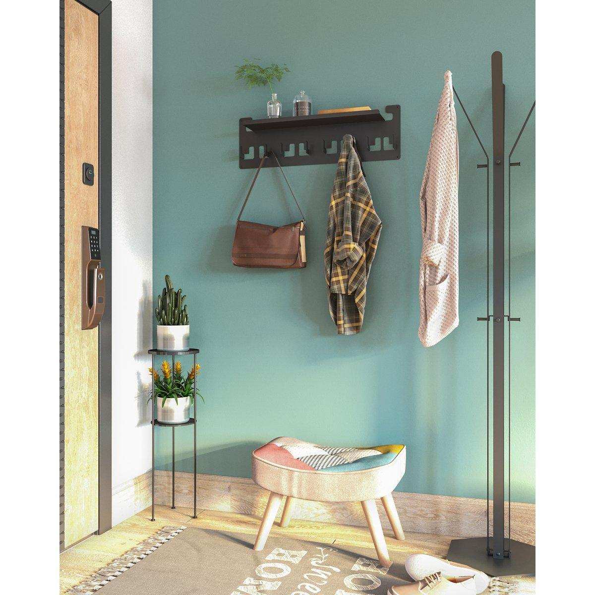 Area Wandgarderobe Kleiderhaken 8 Hacken - HomeDesign Knaus