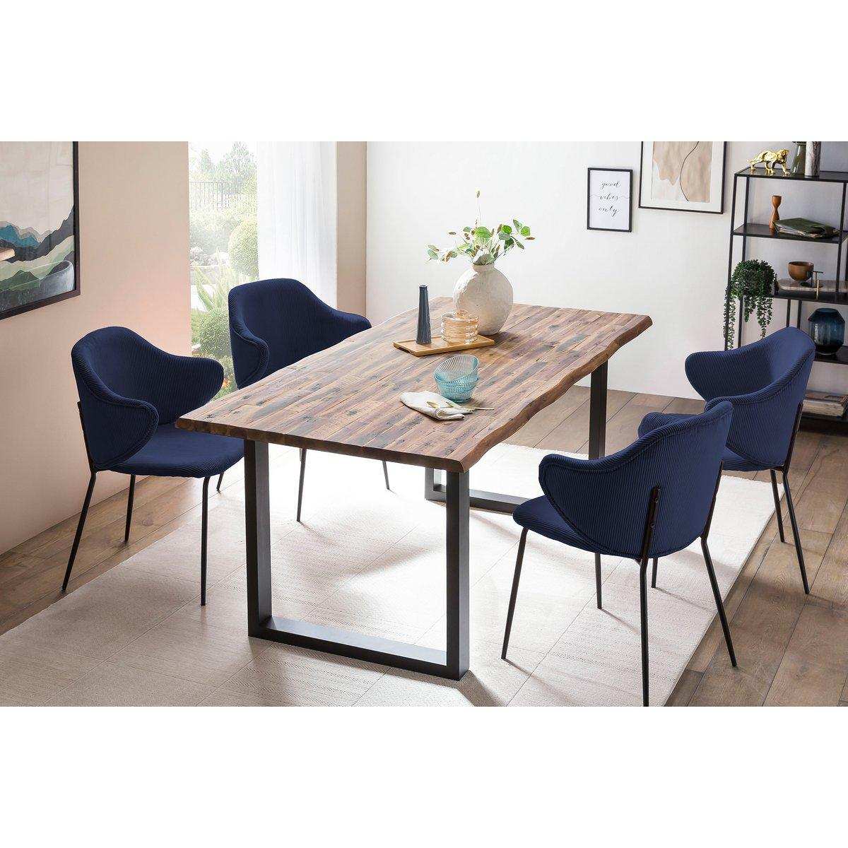 Armlehnstuhl 2er Set Dunkelblau - HomeDesign Knaus