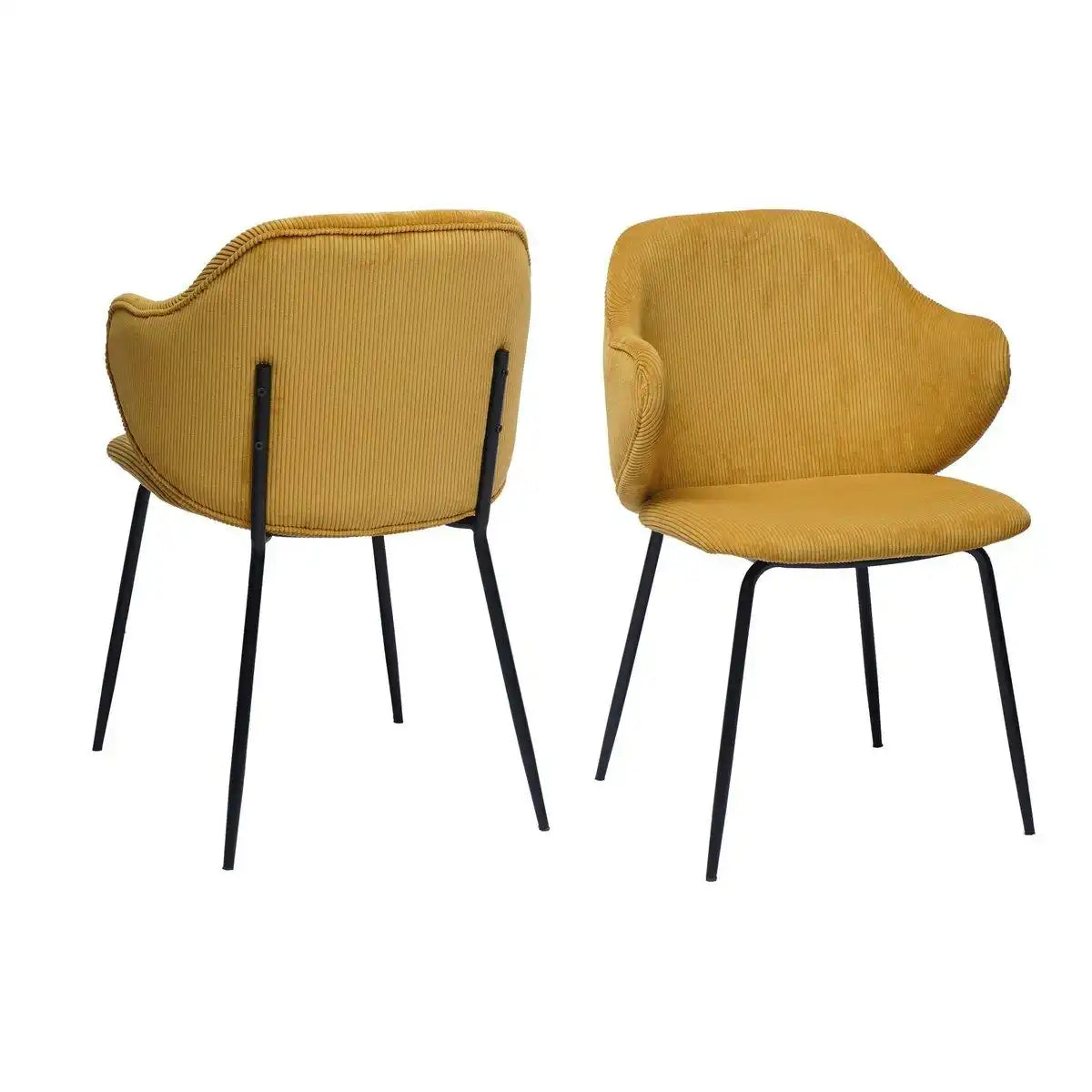 Armlehnstuhl 2er Set Gold - HomeDesign Knaus