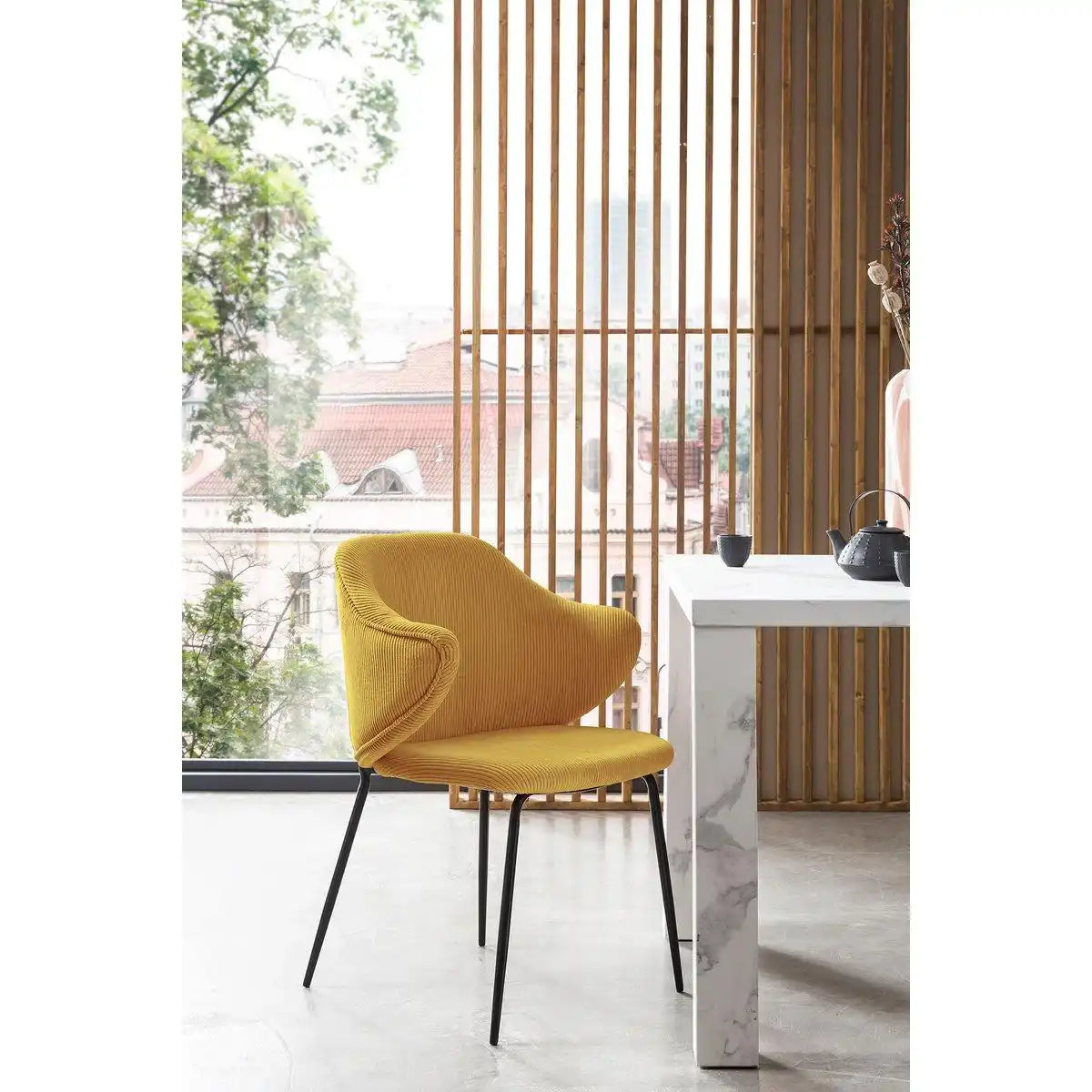 Armlehnstuhl 2er Set Gold - HomeDesign Knaus