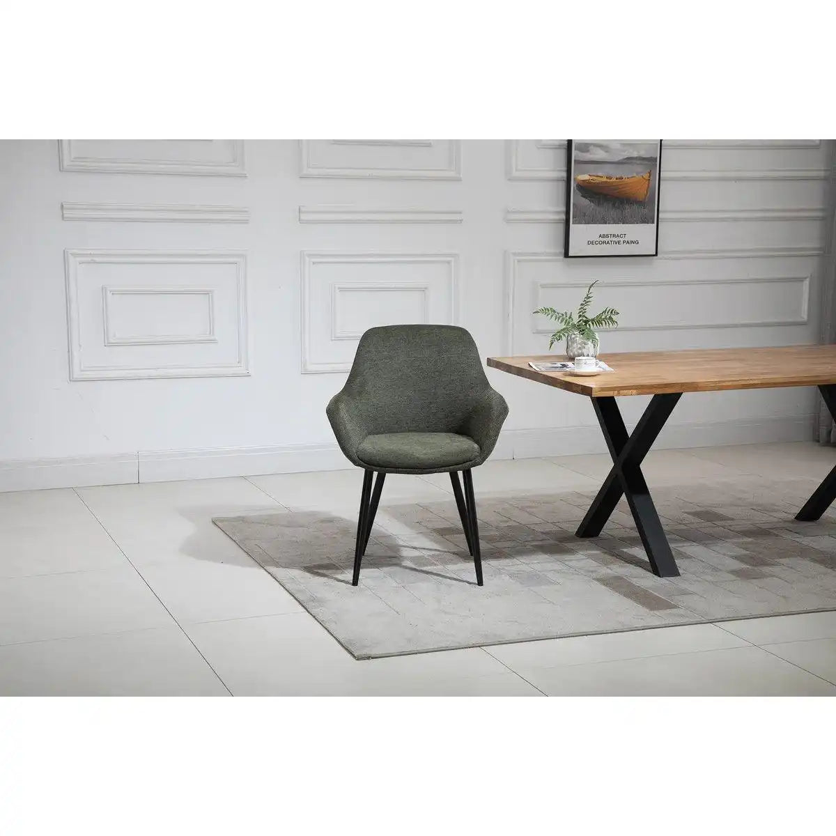 Armlehnstuhl 2er Set Grün - HomeDesign Knaus