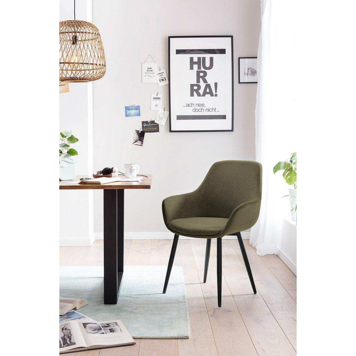 Armlehnstuhl 2er Set Grün - HomeDesign Knaus