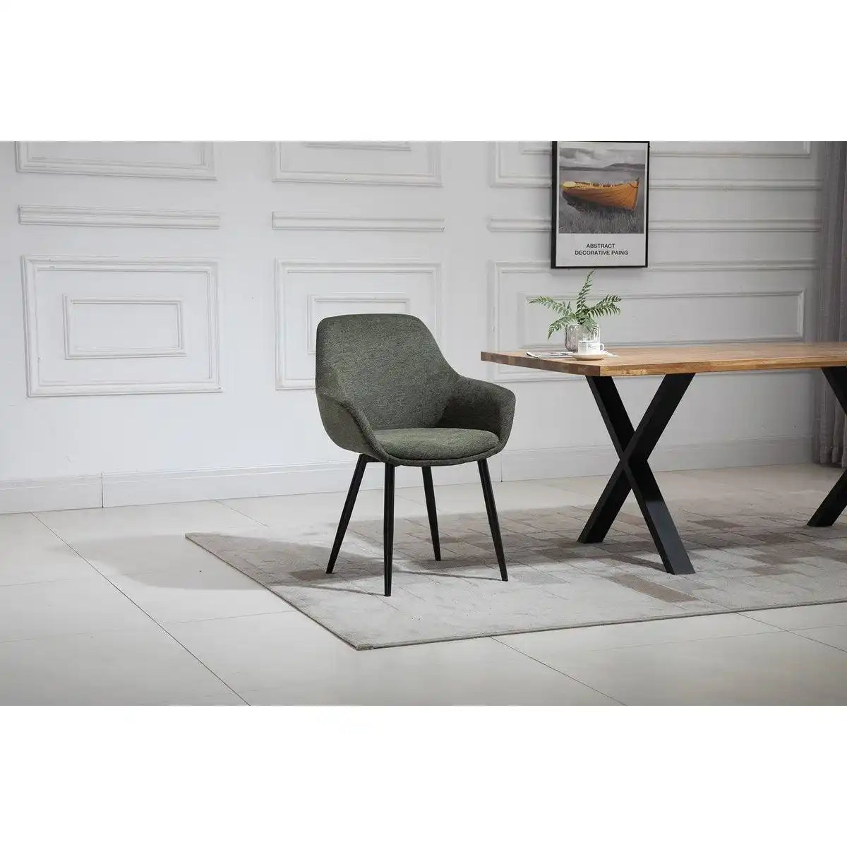 Armlehnstuhl 2er Set Grün - HomeDesign Knaus