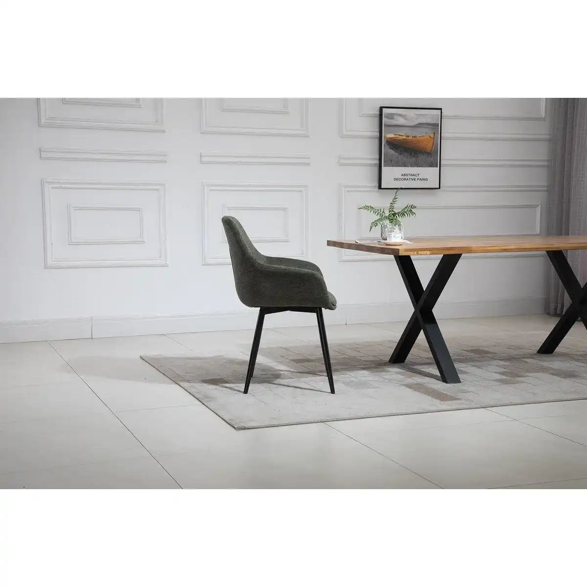 Armlehnstuhl 2er Set Grün - HomeDesign Knaus