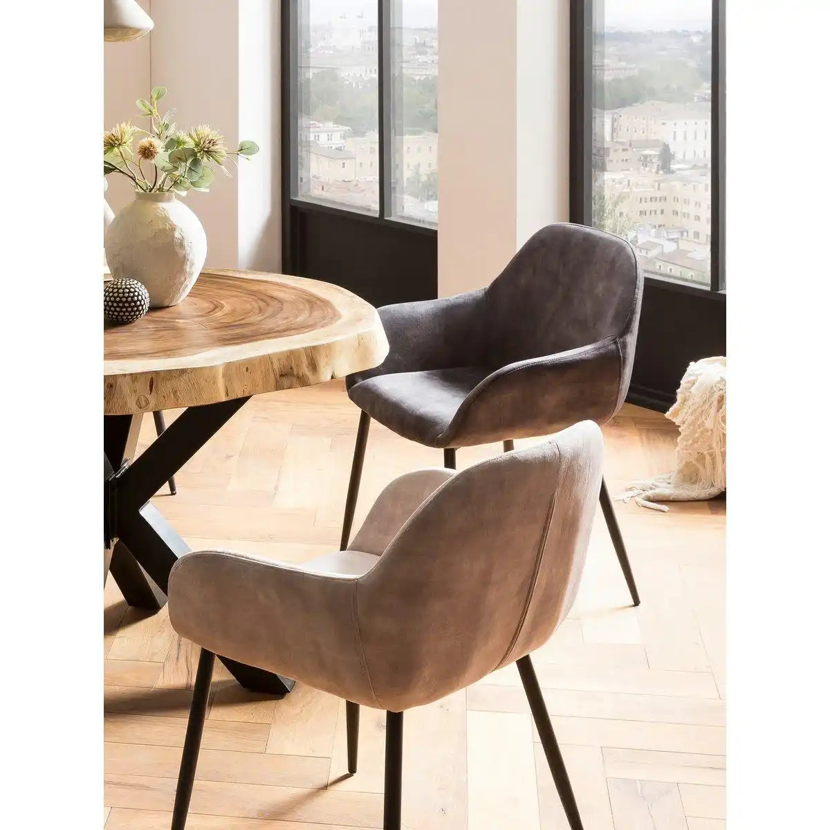 Armlehnstuhl, 2er-Set - HomeDesign Knaus