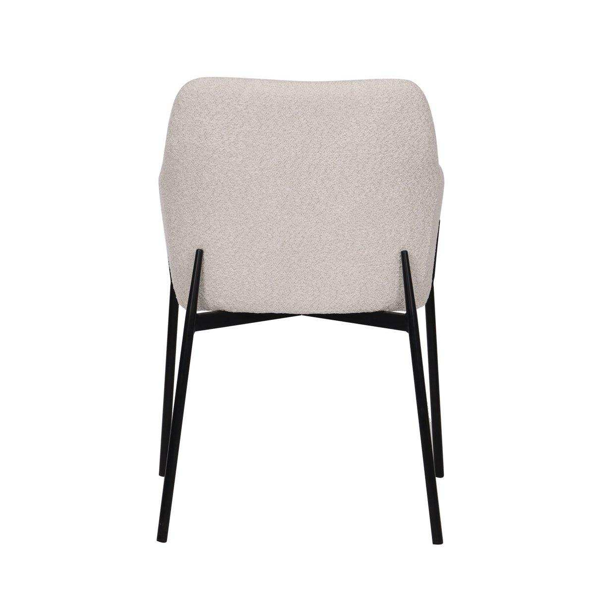 Armlehnstuhl 2er Set mit Bouclé-Bezug - HomeDesign Knaus