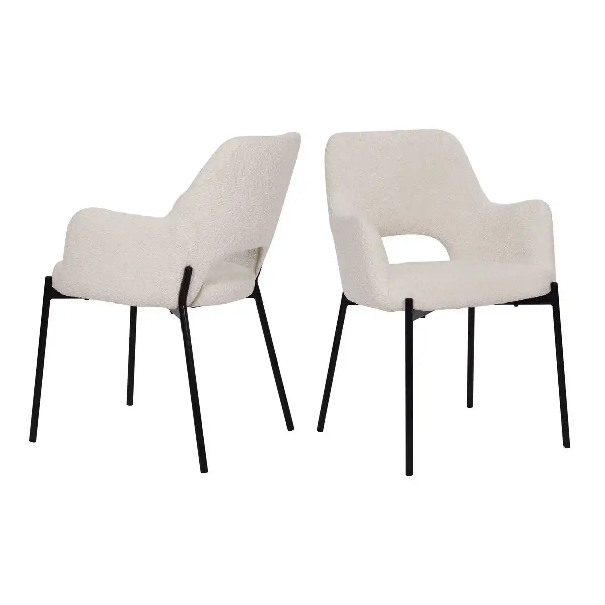 Armlehnstuhl 2er Set mit Rücken Cut-Out - HomeDesign Knaus