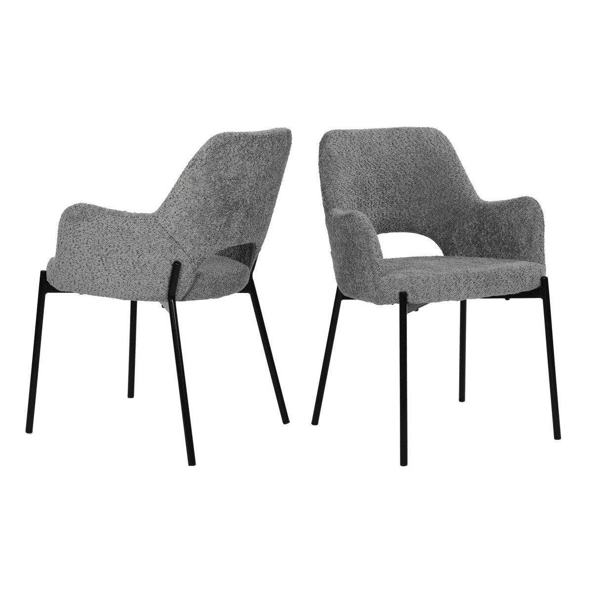 Armlehnstuhl 2er Set mit Rücken Cut-Out - HomeDesign Knaus