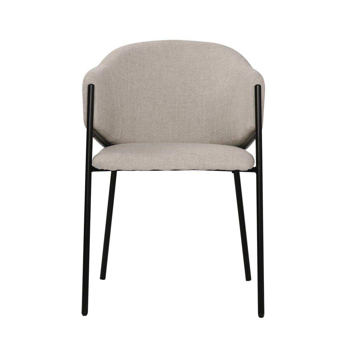 Armlehnstuhl 2er Set mit Strukturstoff - HomeDesign Knaus