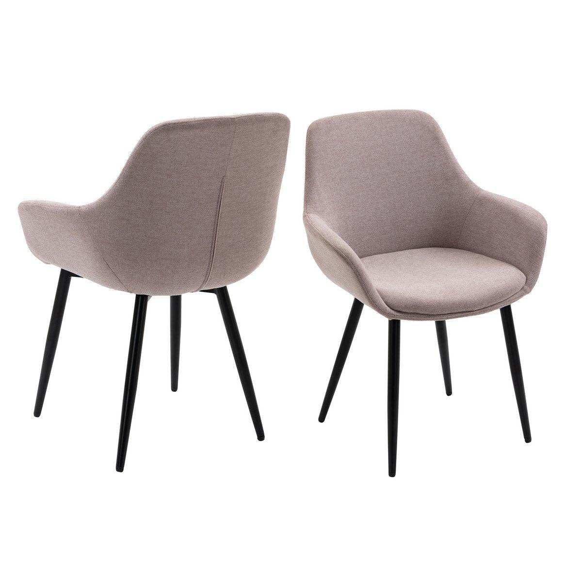 Armlehnstuhl 2er Set Rose - HomeDesign Knaus