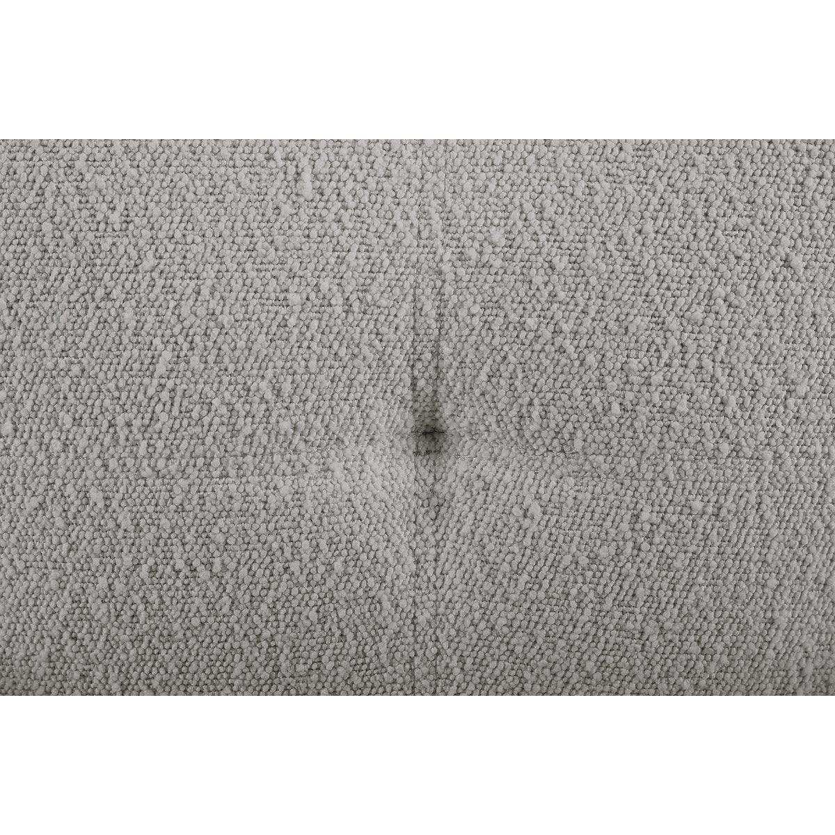 Armlehnstuhl Bouclé Stoff Hellgrau - HomeDesign Knaus