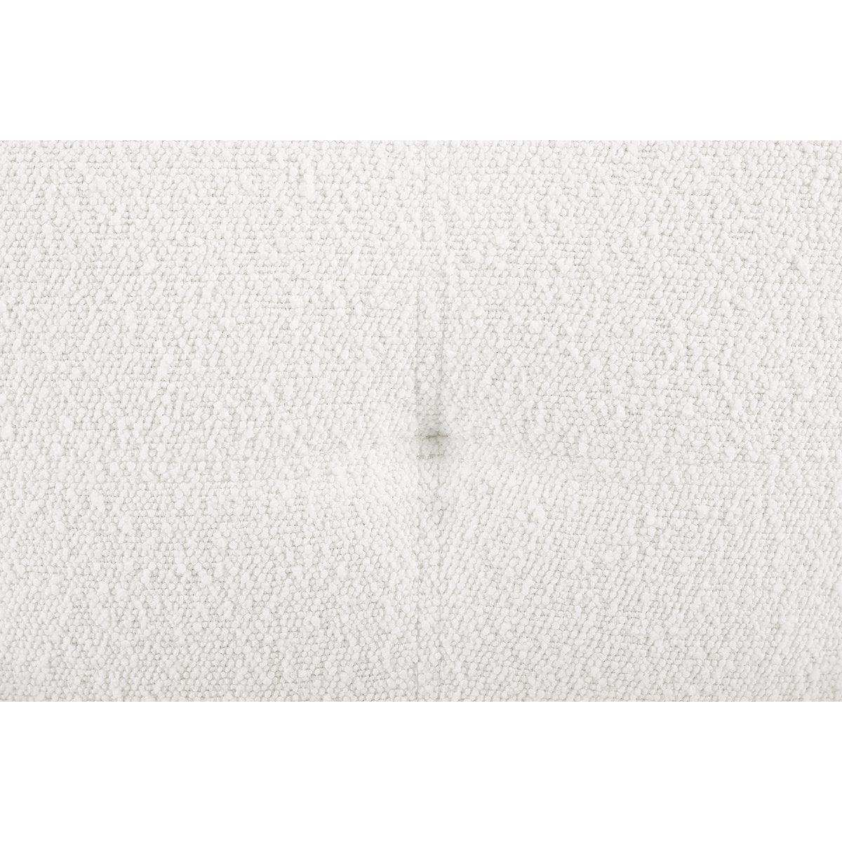 Armlehnstuhl Bouclé Stoff Weiß - HomeDesign Knaus