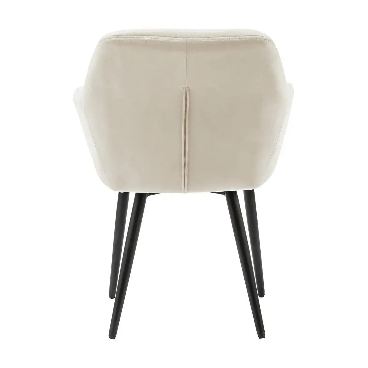 Armlehnstuhl Creme Samt - HomeDesign Knaus
