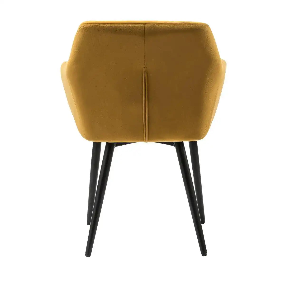Armlehnstuhl gelb Samt - HomeDesign Knaus