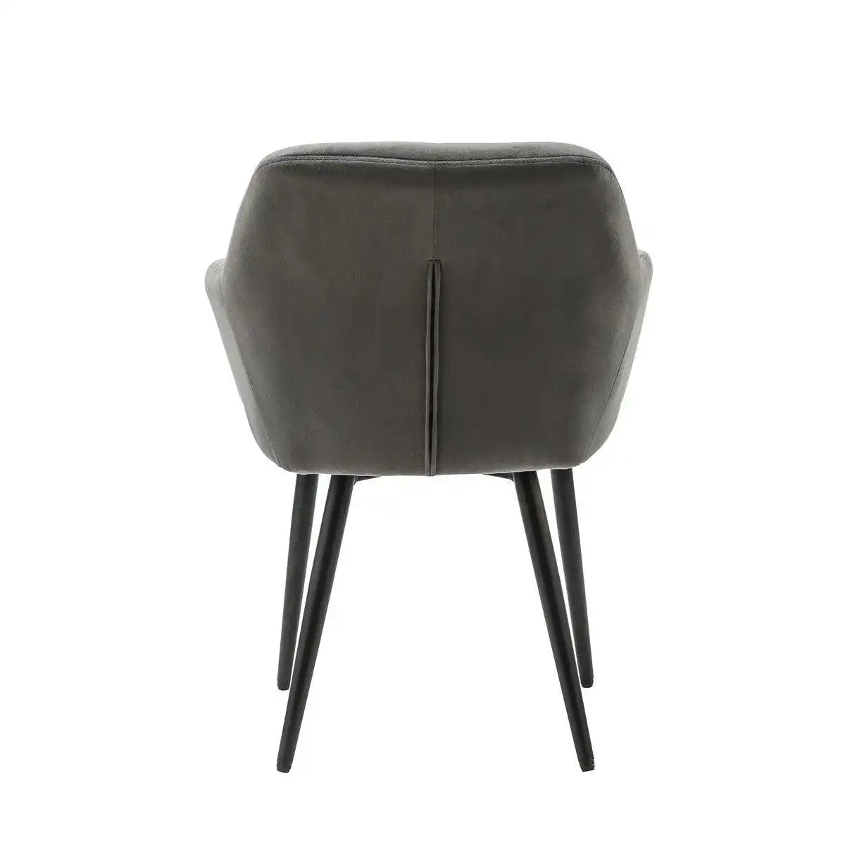 Armlehnstuhl grau Samt - HomeDesign Knaus