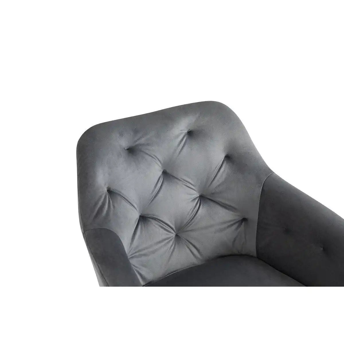 Armlehnstuhl mit 360° Drehfunktion Grau - HomeDesign Knaus