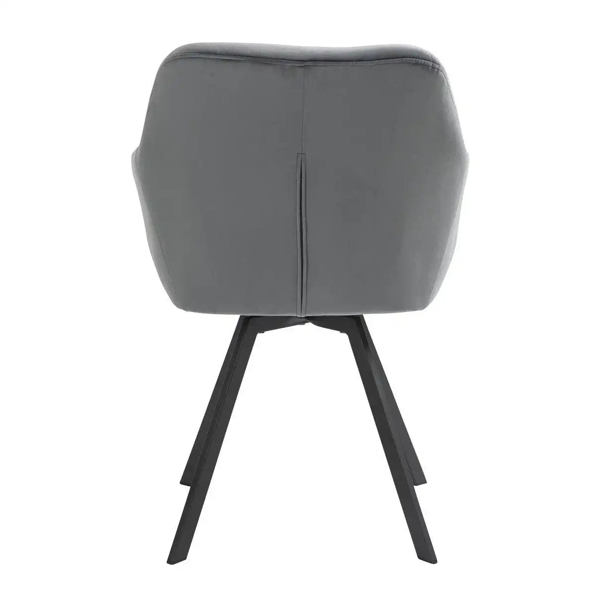 Armlehnstuhl mit 360° Drehfunktion Grau - HomeDesign Knaus