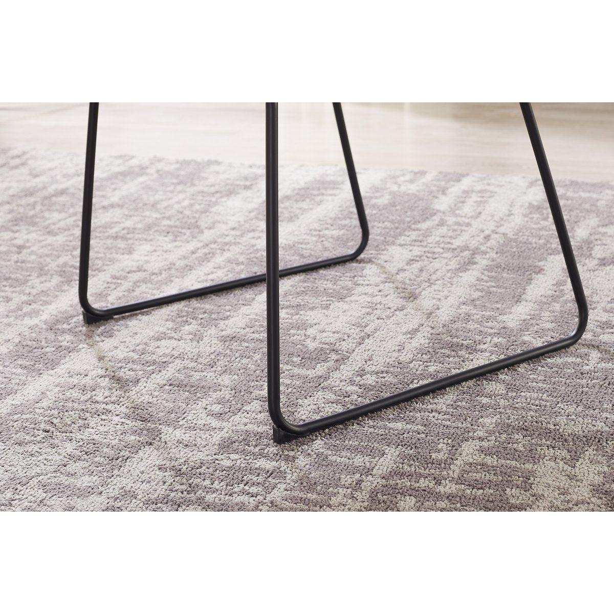 Armlehnstuhl mit Rücken Cut-Out Bouclé Stoff Weiß - HomeDesign Knaus