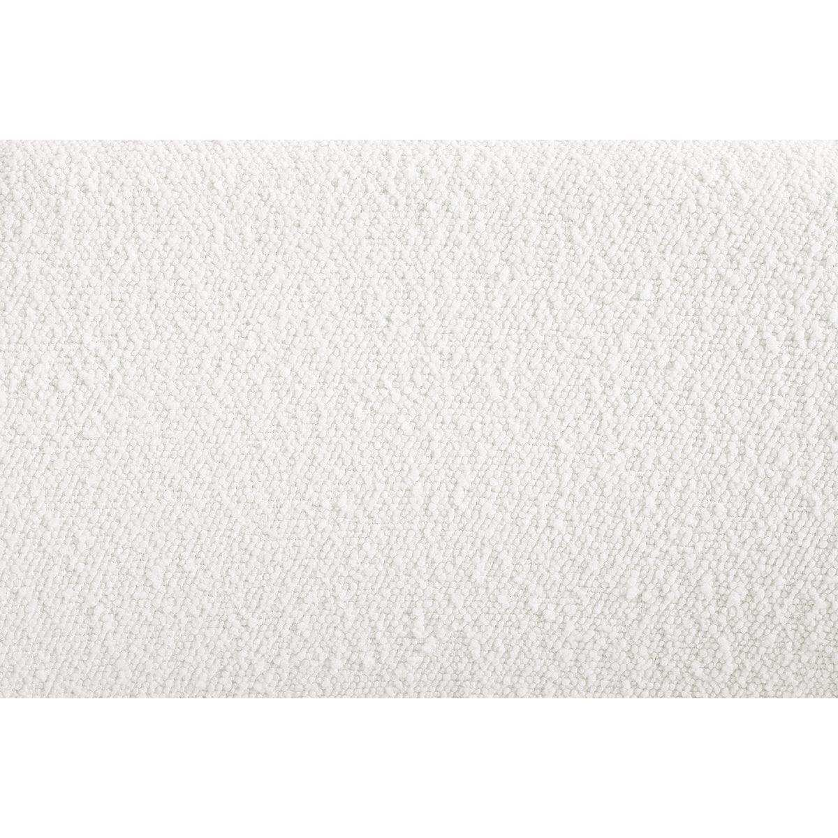 Armlehnstuhl mit Rücken Cut-Out Bouclé Stoff Weiß - HomeDesign Knaus