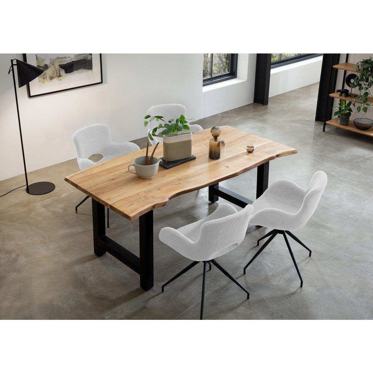 Armlehnstuhl mit Rücken Cut-Out Weiß - HomeDesign Knaus