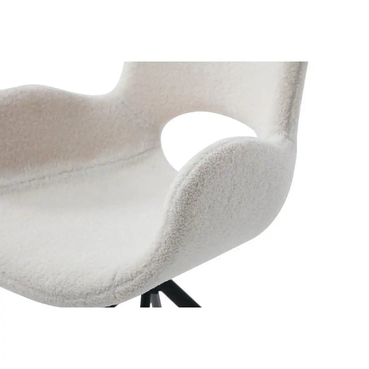 Armlehnstuhl mit Rücken Cut-Out Weiß - HomeDesign Knaus