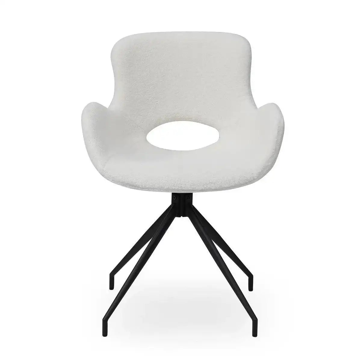 Armlehnstuhl mit Rücken Cut-Out Weiß - HomeDesign Knaus
