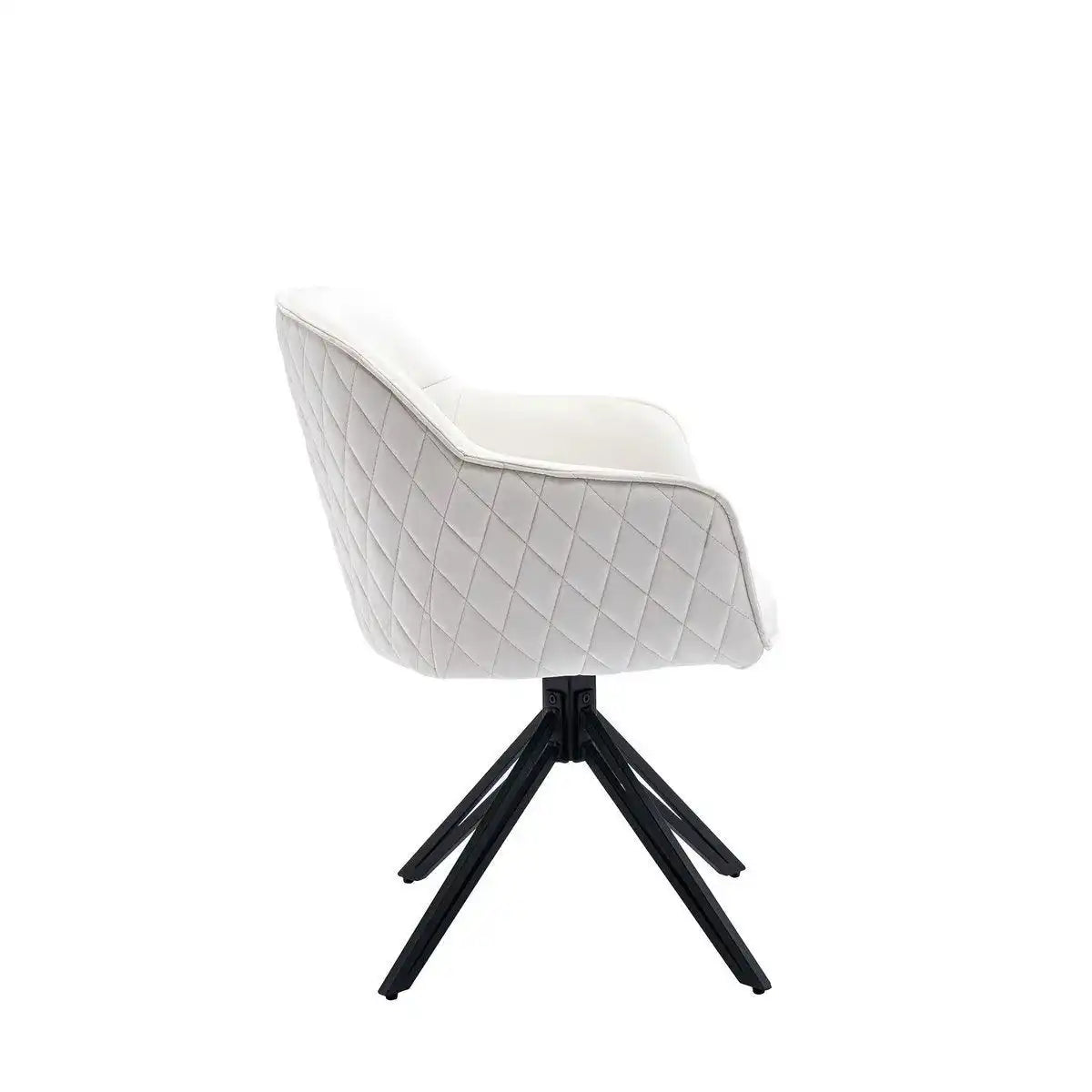 Armlehnstuhl mit Wabensteppung Beige - HomeDesign Knaus