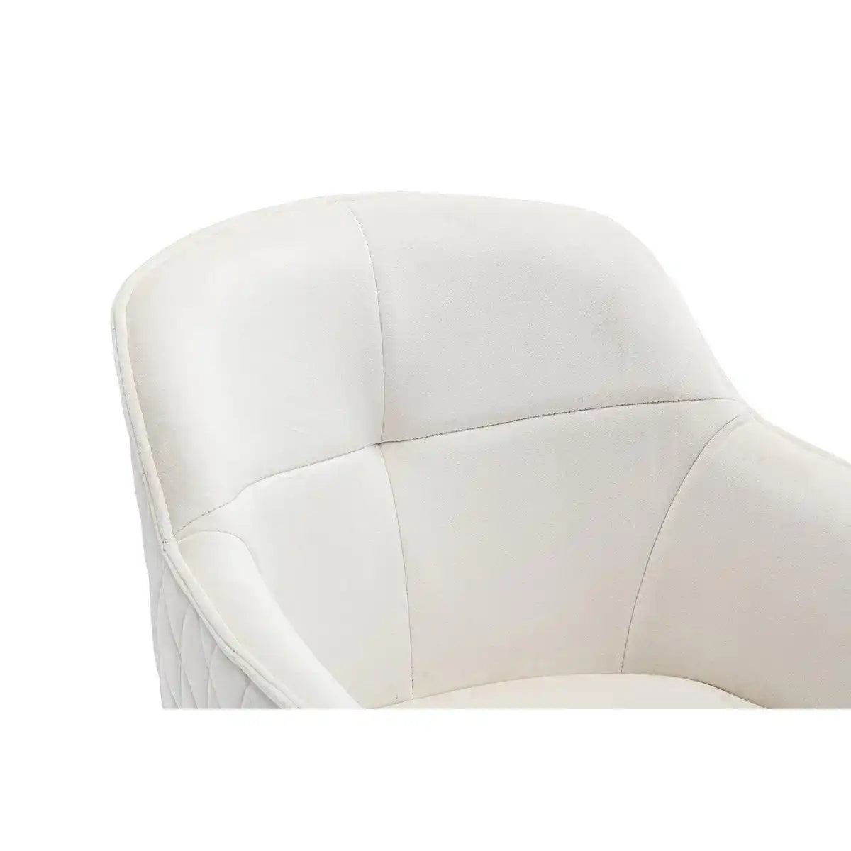 Armlehnstuhl mit Wabensteppung Beige - HomeDesign Knaus