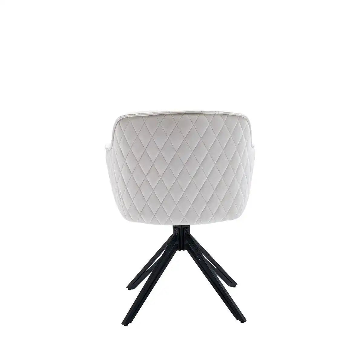 Armlehnstuhl mit Wabensteppung Beige - HomeDesign Knaus