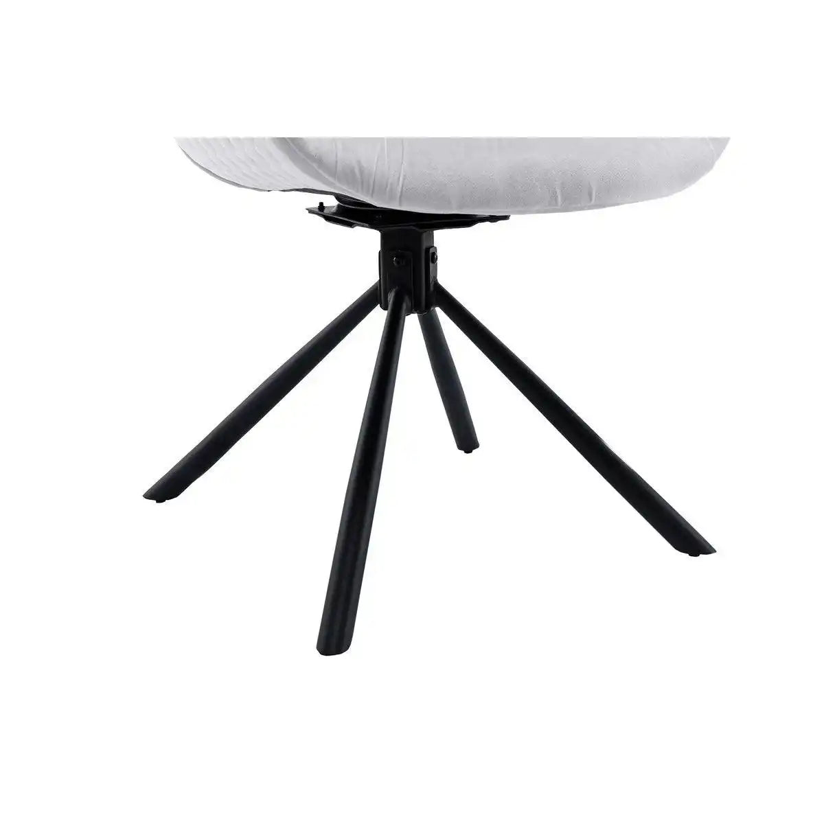 Armlehnstuhl mit Wabensteppung Samt Hellgrau - HomeDesign Knaus