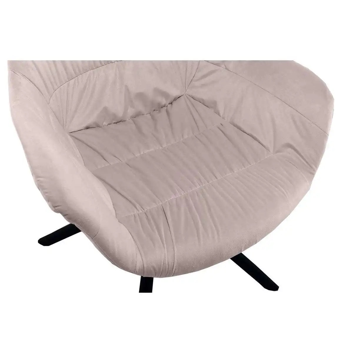 Armlehnstuhl mit Wabensteppung Samt Rose - HomeDesign Knaus