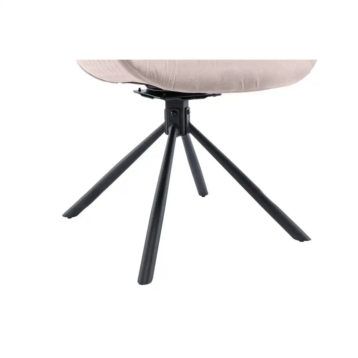 Armlehnstuhl mit Wabensteppung Samt Rose - HomeDesign Knaus