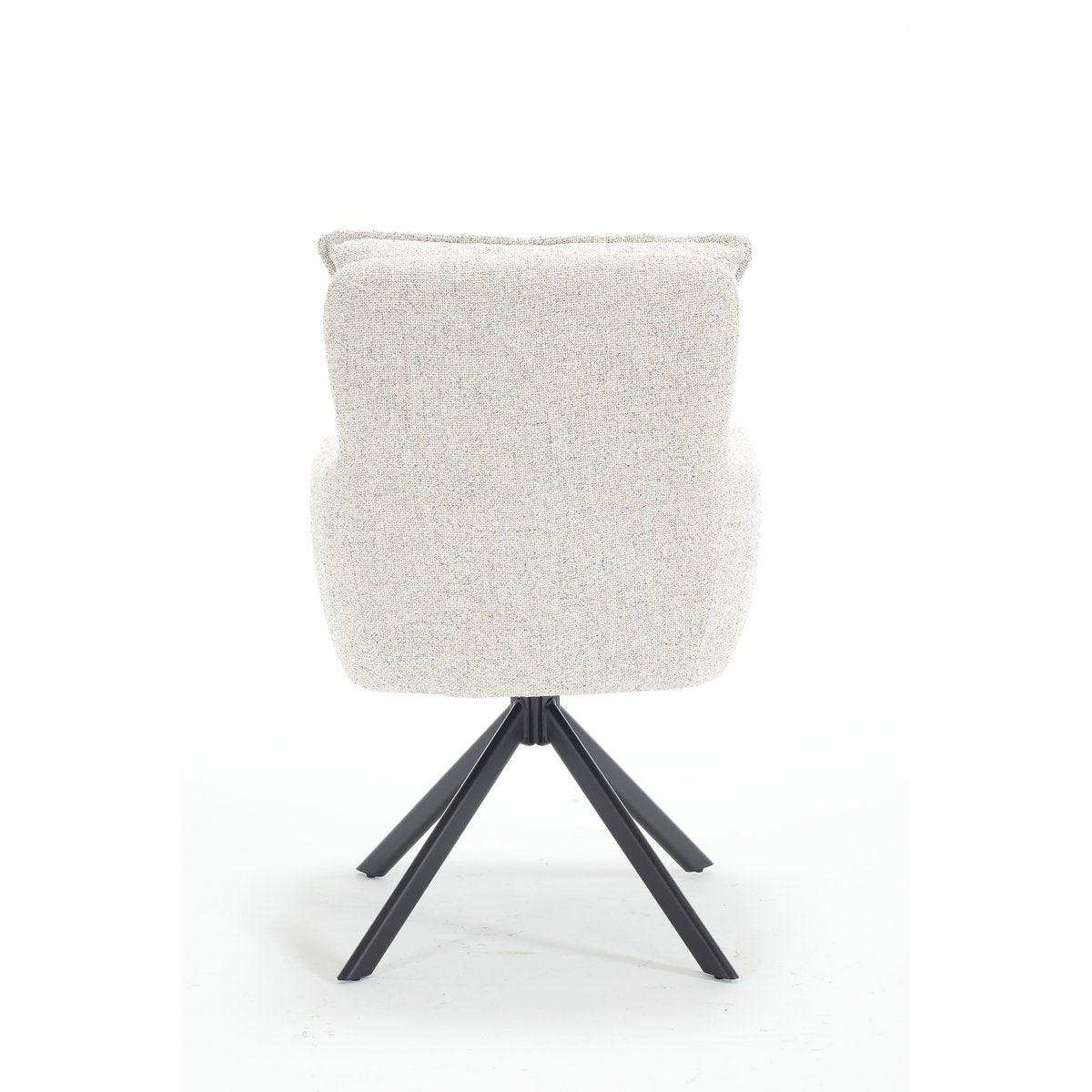 Armlehnstuhl Strukturstoff Beige - HomeDesign Knaus