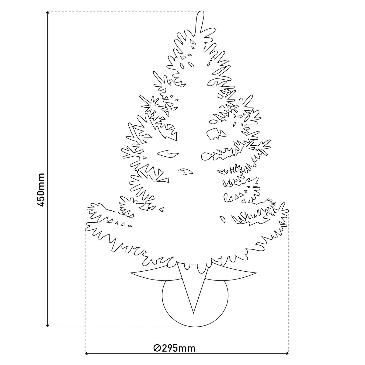 LED-Tannenbaum "NOEL" Außen-Deko aus Metall und Kunststoff in Grün und Gold, mit fest verbauten LEDs