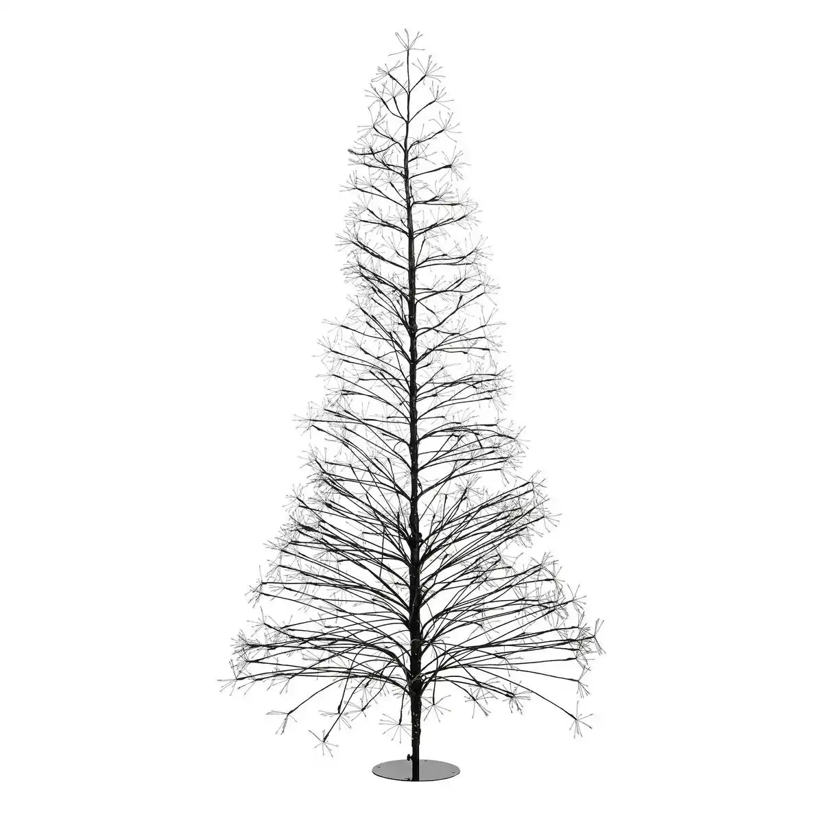 Lichterbaum für den Außenbereich – H180 x Ø80 cm – Metall – Schwarz