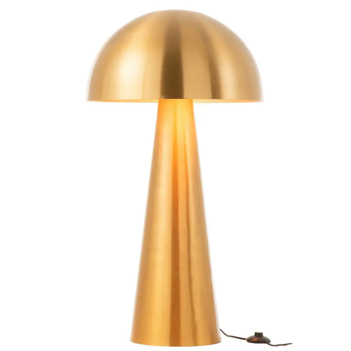 J-Line Lampe Pilz Metall Matt Gold Extra Groß