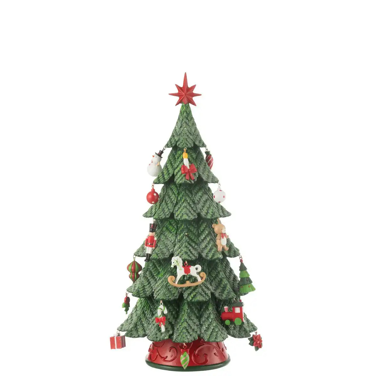 J -Line Dekoration Weihnachtsbaum -Ornamente - Polyresin - Mix - S - LED