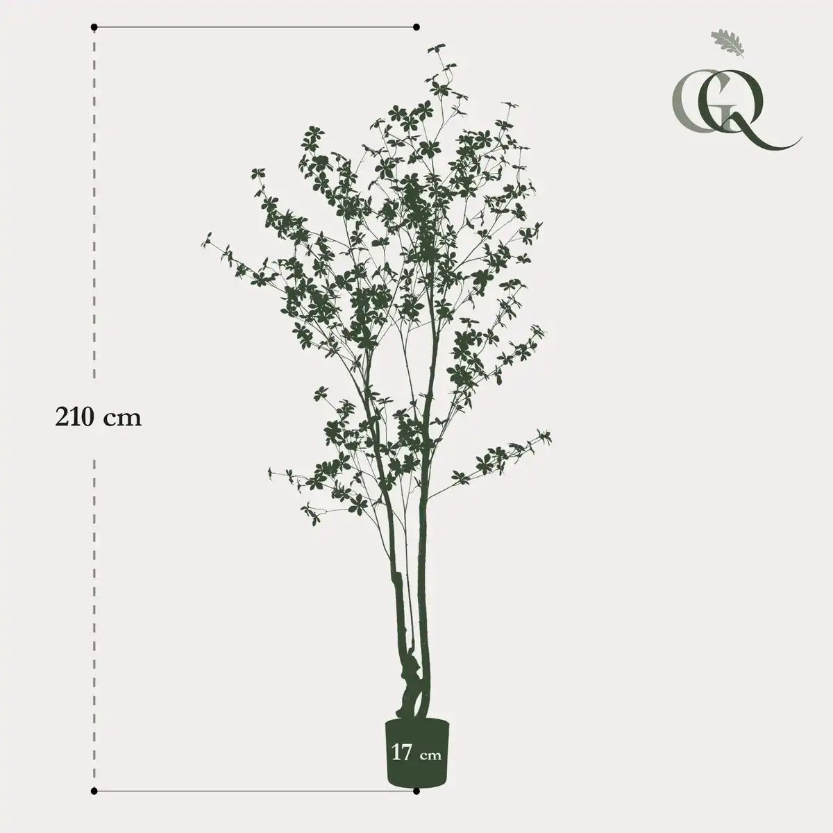 Kunstpflanze - Tropseolum - Oost Indistent - 210 cm