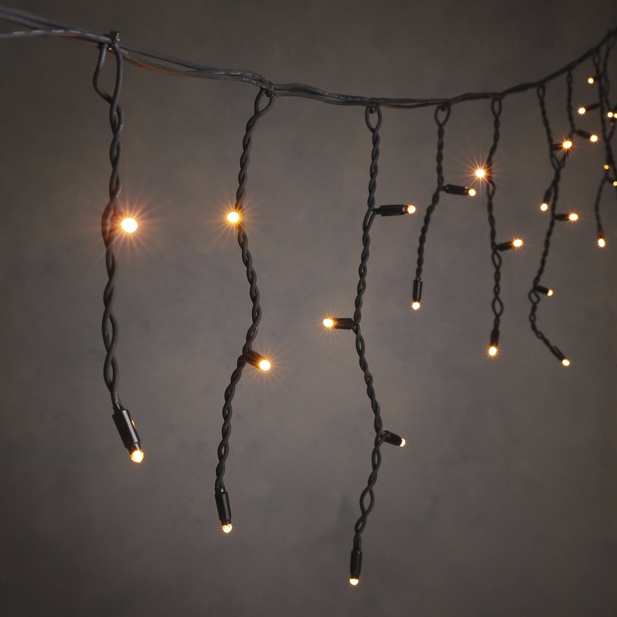 Lichtvorhang mit 38 LED-Lichtern – L300 x H40 cm – Warmweiß