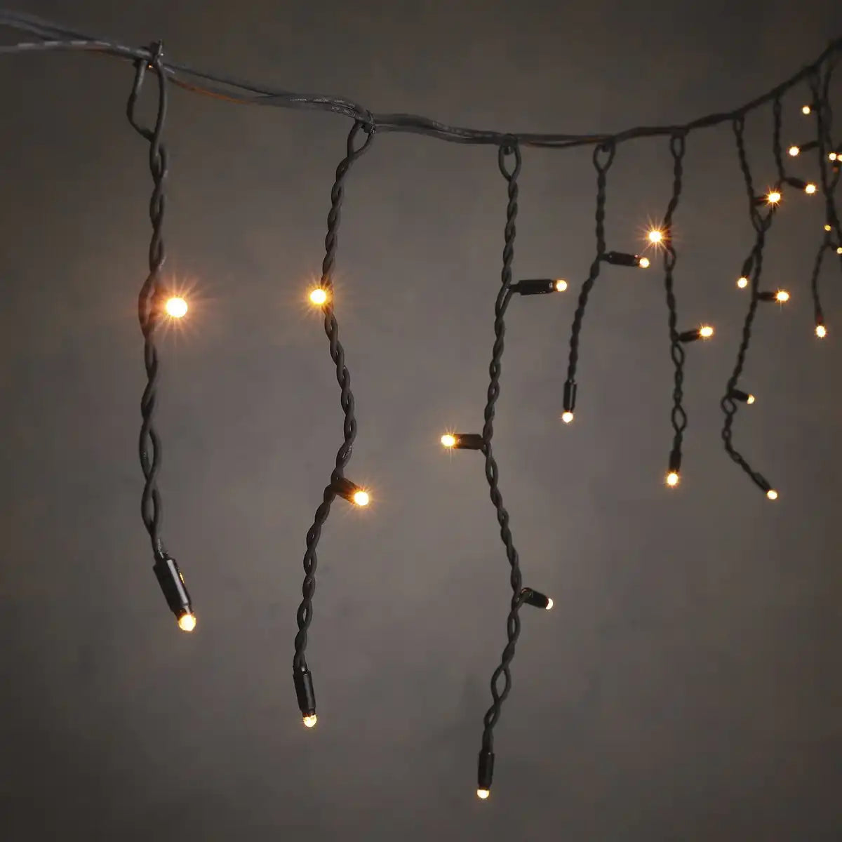 Lichtvorhang mit 38 LED-Lichtern – L300 x H40 cm – Warmweiß